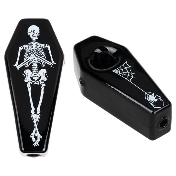 Kush Cargo Skelly's Coffin Glass Hand Pipe
