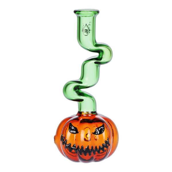 8c607c02-7893-4a12-9275-7ff0f210e140.jpg Pulsar Twisty And Wicked Jack-O-Lantern Glass Hand Pipe