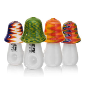 EG Glass Mushroom Wig Wag Hand Pipe